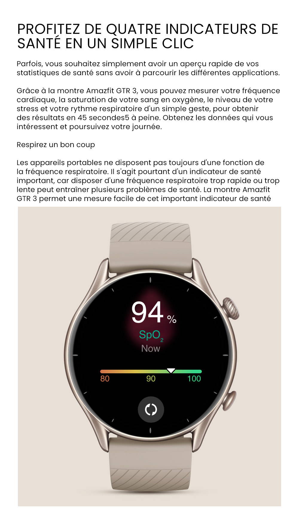 Manuel amazfit gtr new arrivals français